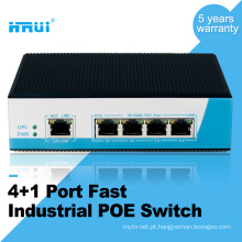 Preço de fábrica 4 * 10/100 M porta PoE + Uplink 100 M industrial Ethernet POE Switch